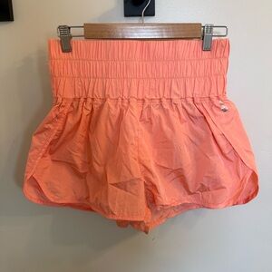 Free people Women's Orange High-Waisted Shorts large